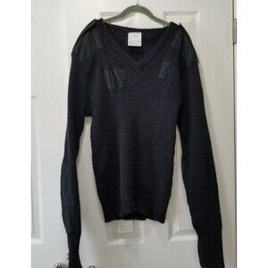 Brigade quartermasters 100% wool  wooly pully v neck size 48 vtg READ
